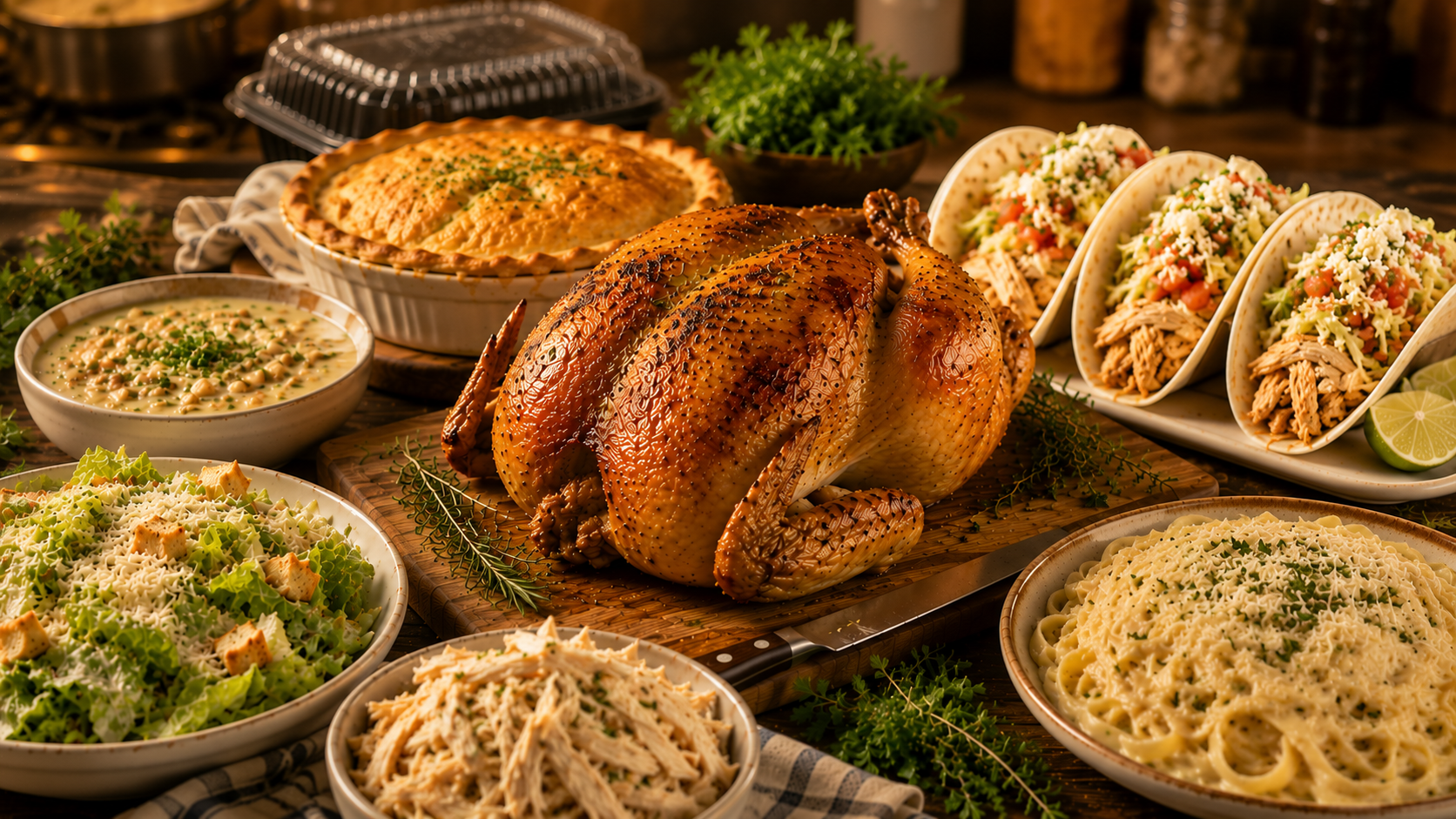 Rotisserie chicken meal plan with chicken dinners